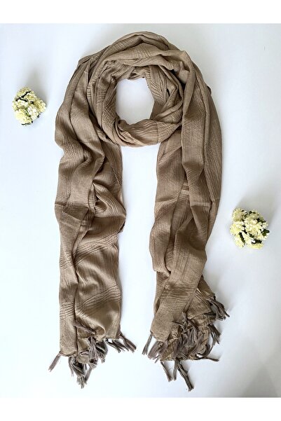 GOX Wave Pattern Long Fringed Cotton Piece Shawl-Pareo