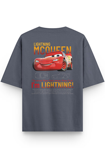 Overoz تي شيرت سيارة ريتارك مطبوع نصف أوفر سايز مدخن 1227