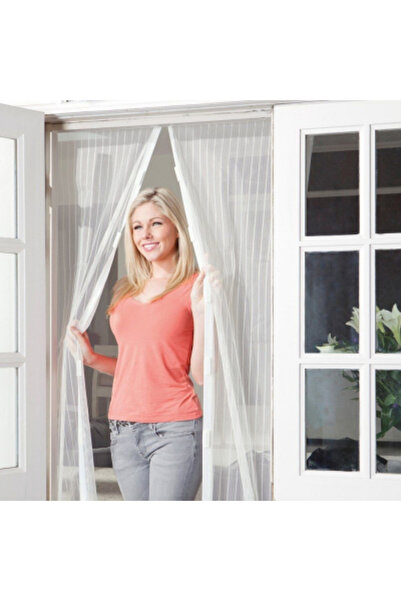 Go İthalat Mıknatıslı Sineklik Tül Kapı Kendinden Kapanan Cibinlik Perde Balk...