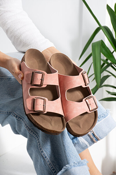 FootFrenzy Milano Unicex Double Tape Buckled Slipper |   Comfortable Sole Cas...