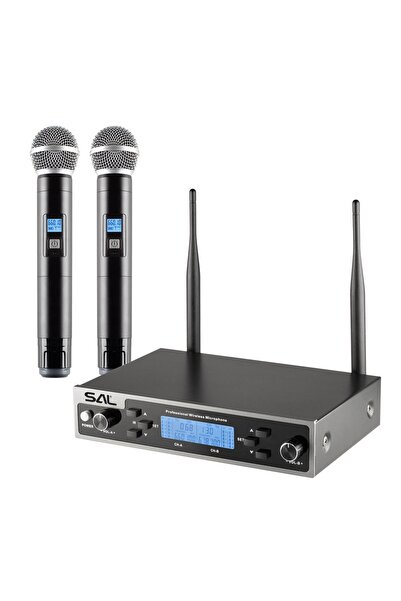 Somogyi SAL MVN610 Wireless Dual Handheld Microphone System UHF 50m, 606–690MHz