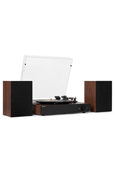 Audizio RP325 Vintage-Style Turntable with Speakers 60W Bluetooth Wood Finish