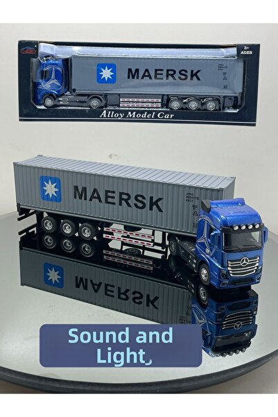SCOWETTO Maersk Licensed Metal Truck Model with Sound and Lights – Different ...