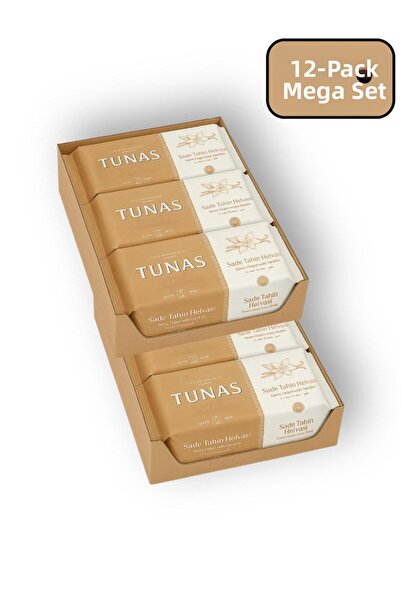 Tunas 12 قطعة حلاوة طحينة سادة (12×500=6000 جرام)