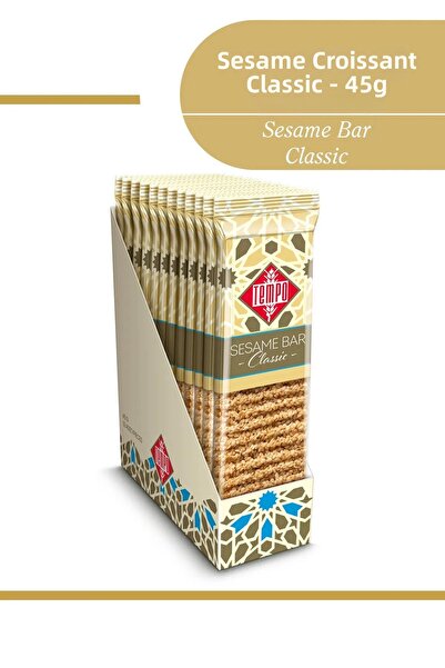 Tempo Şekerleme كروكان السمسم الكلاسيكي 45 جم × 12 قطعة