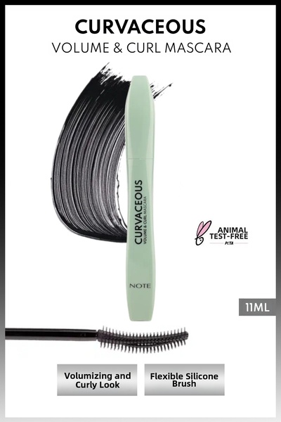 NOTE ماسكارا ذات تأثير منحني وحجمي ومجعد - أسود