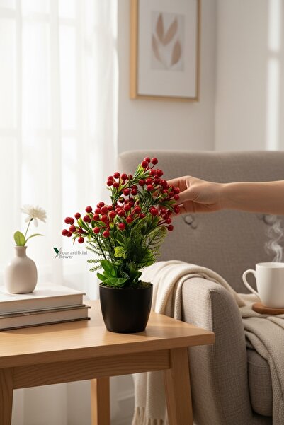 YAPAY ÇİÇEKÇİNİZ شجرة جوز هند صناعية كبيرة في وعاء أسود