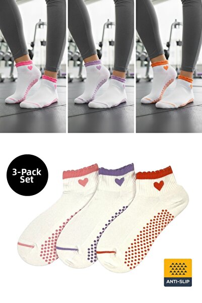 Dore Original Women's New Season Set of 3 Yoga Sports Non-Slip Sole Pilates a...