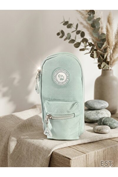 Dörtel Tedarik Husă pentru creion din material textil cu 2 fermoare, geantă p...