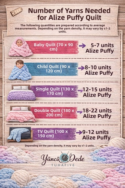 Alize Συσκευασία με 5 Puffy Hand Knitting Yarn - 02 Mustard 100 Gr. 9 Μ. Σχοι...