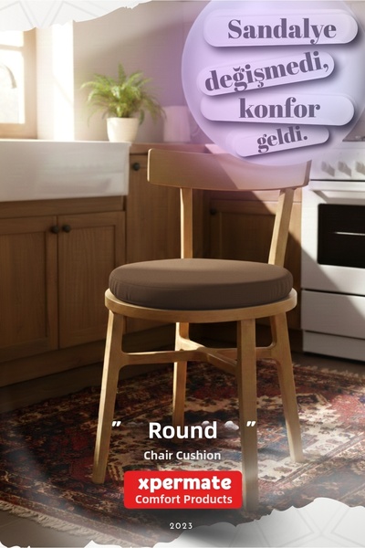 XPERMATE Scaun rotund Min piele |   Bucătărie, Balcon, Grădină Min piele |   ...