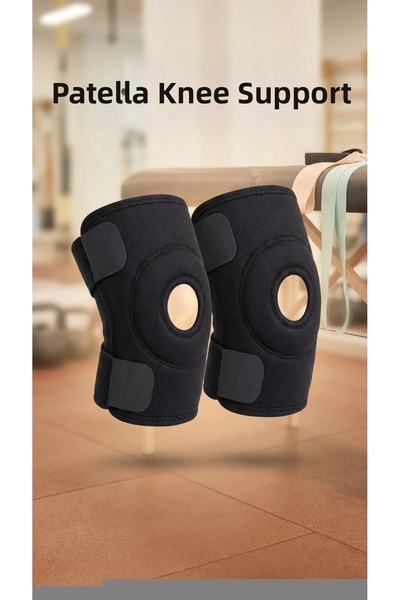 MericLine Patella Supported Double Knee Brace for Cruciate Ligament Support S...