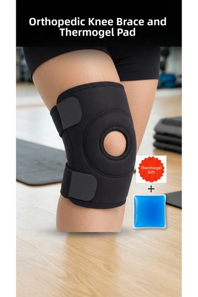 Clevora Sports Knee Brace with Cross Ligament Support and Thermogel - Gift In...