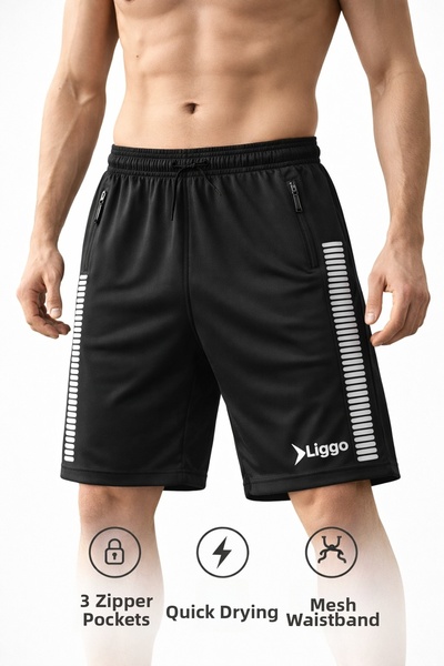 Liggo شورت كابري رياضي، شورت كرة السلة، شورت كرة القدم، شورت التدريب