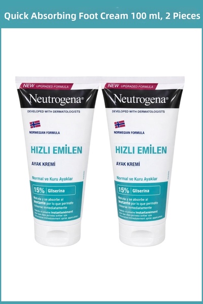Neutrogena Fast Absorbing Foot Cream 100 ml x 2 Pieces