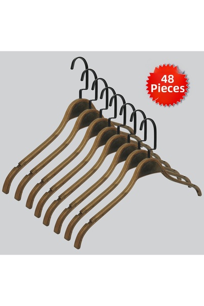 NYN Wooden (Lama Black Hook) T-Shirt, Blouse, Hanger 48 Pieces