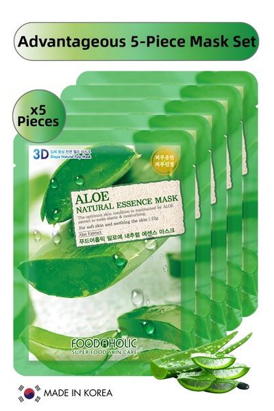 FOODAHOLIC Advantageous Aloe Vera Extract Brightening and Moisturizing Sheet ...