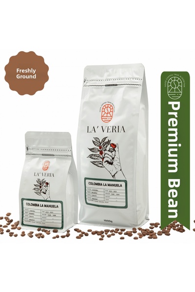 Laveria كولومبيا لا مانويلا 250 جرام - حبوب قهوة مفلترة، مغسولة، بنكهة الزهور...