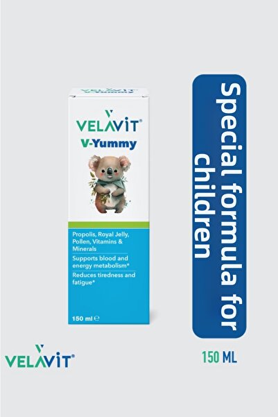 Velavit V-Yummy - شراب دعم الفيتامينات للأطفال - 150 مل