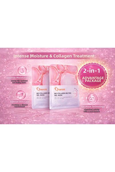ICEQUEEN Bio Collagen Melting Gel Mask Collagen & Hyaluronic Acid Moisturizin...