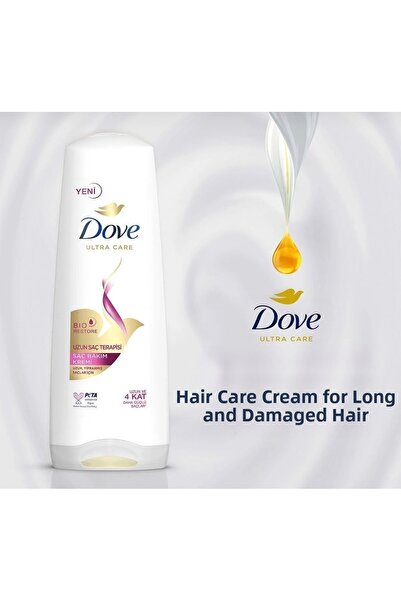 Dove كريم العناية بالشعر من الترا كير، علاج للشعر الطويل، 350 مل