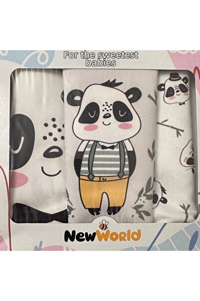 Newworld baby مجموعة مريلة نيو وورلد باندا منقوش للأمهات