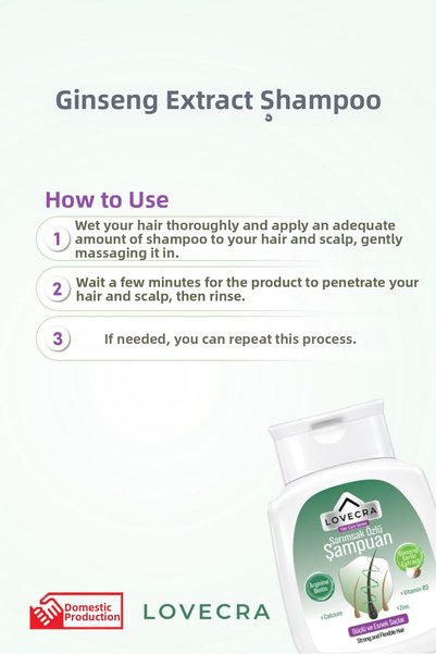 LOVECRA Garlic Extract Shampoo Anti-Hair Loss Hair Strengthening Nourishing Vitality 290 ml