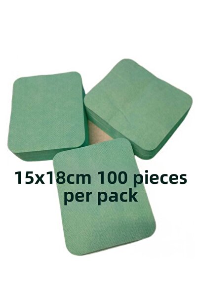 Akaworld منشفة تنظيف الوجه خضراء اللون للاستخدام مرة واحدة، الحجم: 15 × 18 - ...