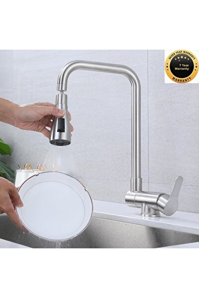 OEM Kitchen Window Front Folding Sink Faucet with Spout New Model Matte Chrom...
