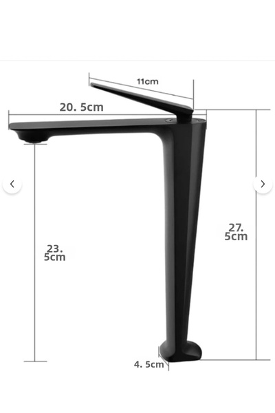 Filia Yapı صنبور حوض بلاستيكي أسود من بيرجينوس
