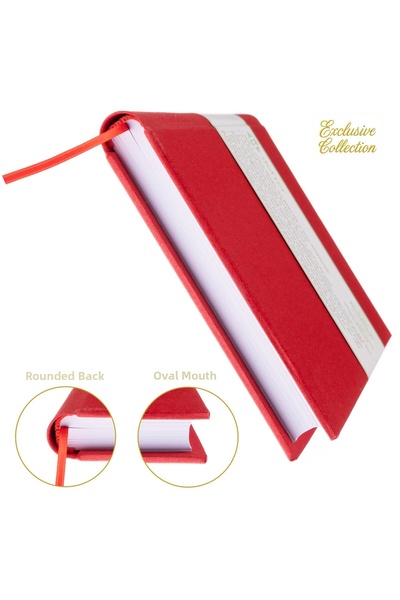 BİDEFTER Unlined Notebook - 100% Handmade, Hand-Stitched (Thread Stitching) G...