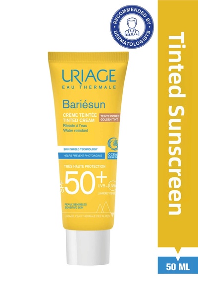 Uriage Cremă de protecție solară colorată Bariesun SPF50+ 50ml Aurie