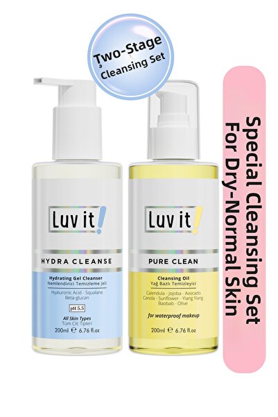 Luv it! Moisturizing Effective Skin Care Set Providing Dual Stage Cleansing (...