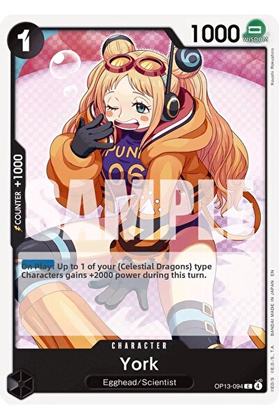 Bandai TCG بطاقة ألعاب مرخصة من ون بيس يورك OP13-094 (EN)