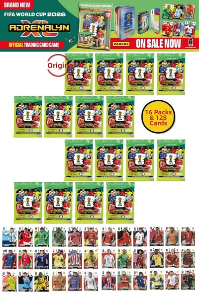 TOYFEST World Cup Fifa 2026 Panini Adrenalyn XL Collection Card Booster 16 Pa...