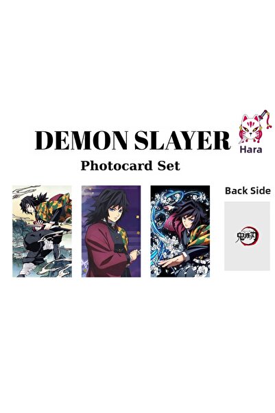 Hara Company Set de carduri foto anime Demon Slayer Animesi Giyu Tomioka / Se...