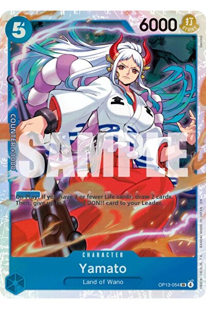 Bandai TCG بطاقة لعبة One Piece Yamato OP13-054 مرخصة (EN - Foil Secret Rare)