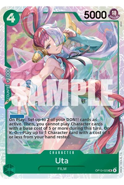 Bandai TCG بطاقة لعب مرخصة من One Piece Uta OP13-023 (EN - Foil Secret Rare)
