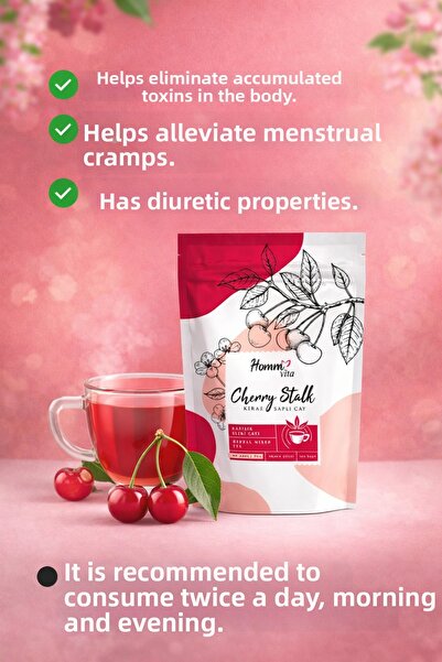 hommbitkisel Cherry Strappy Tea 60 Pieces