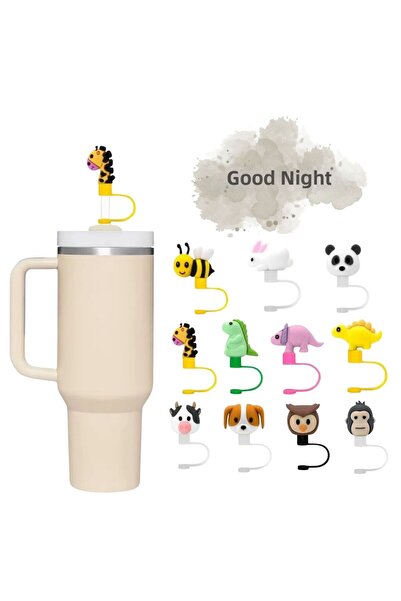 GECEDENİZ Pipette Stopper Thermos Compatible Animal Three-Dimensional Giraffe