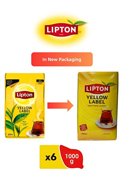 Lipton 6 قطع شاي العلامة الصفراء - 1000 جرام