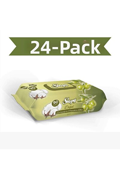 Sleepy منشفة مبللة بزيت الزيتون 24X90 2160 ورقة