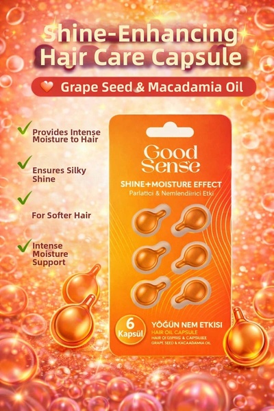 Good Sense كبسولات العناية بالشعر بزيت بذور العنب والماكاديميا، عبوة من 6 قطع...