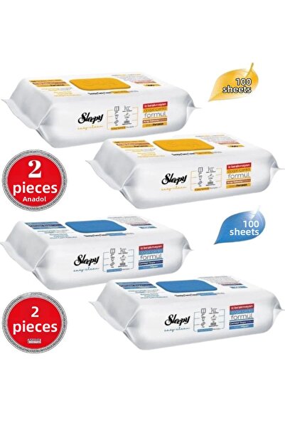 Sleepy قطعتين من صابون سليبي العربي المضاف + قطعتين من منشفة تنظيف سليبي بماء...