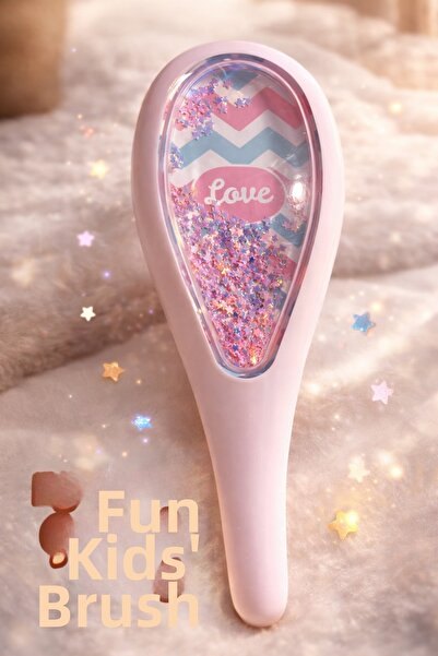 SEVRU Επαγγελματική βούρτσα μαλλιών - Κοριτσίστικη 3D παγιέτα με λάμψη χρώματος