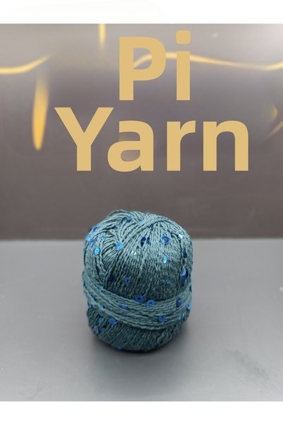 Pİ Yarn Chunky Sequin 100% Cotton Hand Knitting Yarn 50Gr