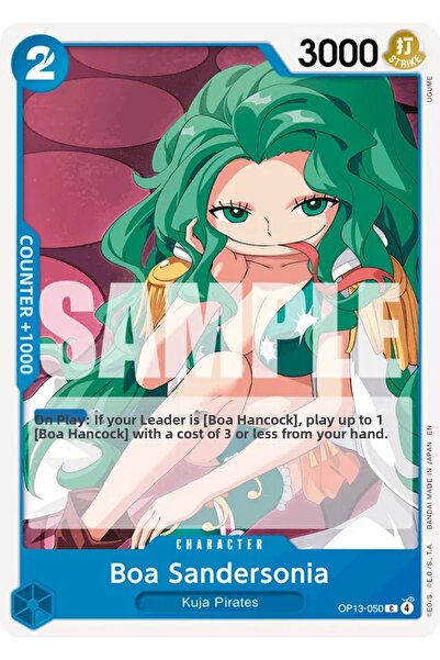 Bandai TCG One Piece Boa Sandersonia Op13-050 Licensed Playing Card (En)