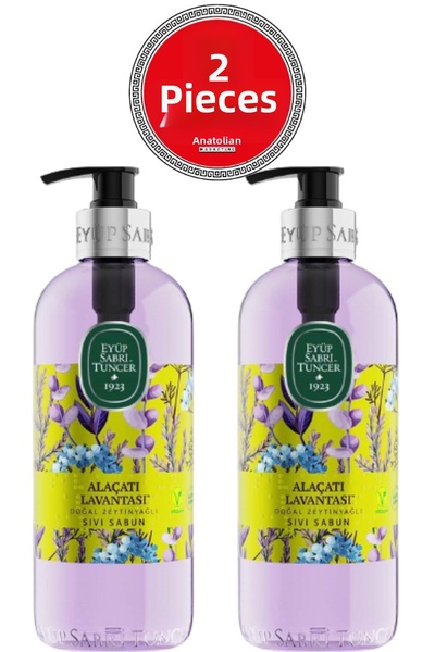 Eyüp Sabri Tuncer Alaçatı صابون سائل بزيت الزيتون الطبيعي باللافندر 500 مل