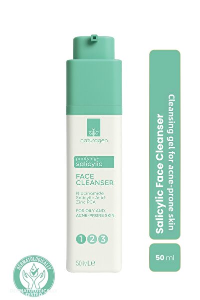 Naturagen Purifying Salicylic Acid Facial Cleanser 50 ml |   For Acne-Prone Skin