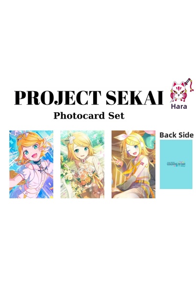 Hara Company Set de photocards Project Sekai Kagamine Rin / Set de carduri de...